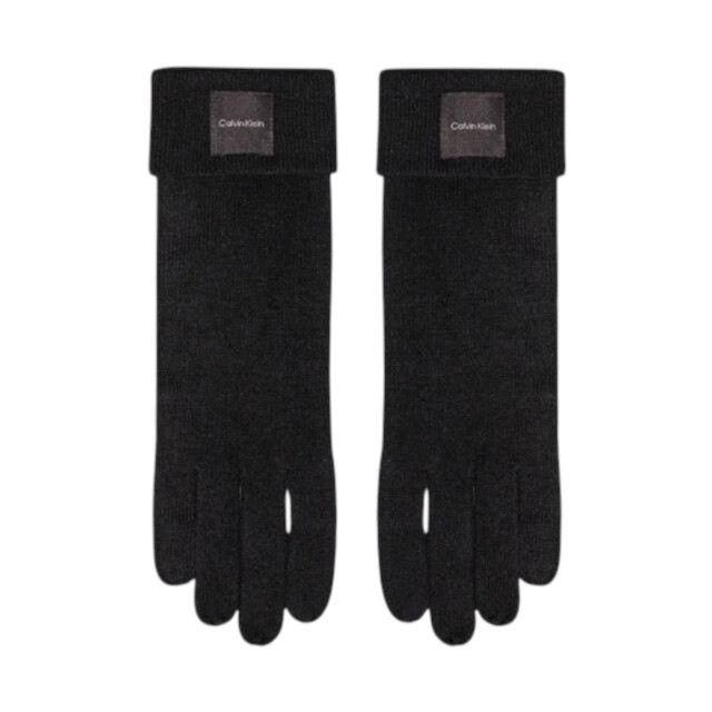 Calvin Klein Handschoenen dames van 100% kasjmier Calvin Klein Zwart Kasjmier Handschoenen large