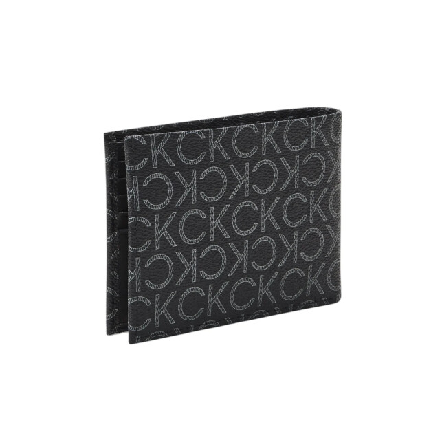 Calvin Klein Portmonnee heren van leer in Calvin Klein Zwart Leer Portemonnee large