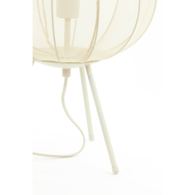 Light & Living Tafellamp zand plumeria Ø 34 x 60cm 1874427 large