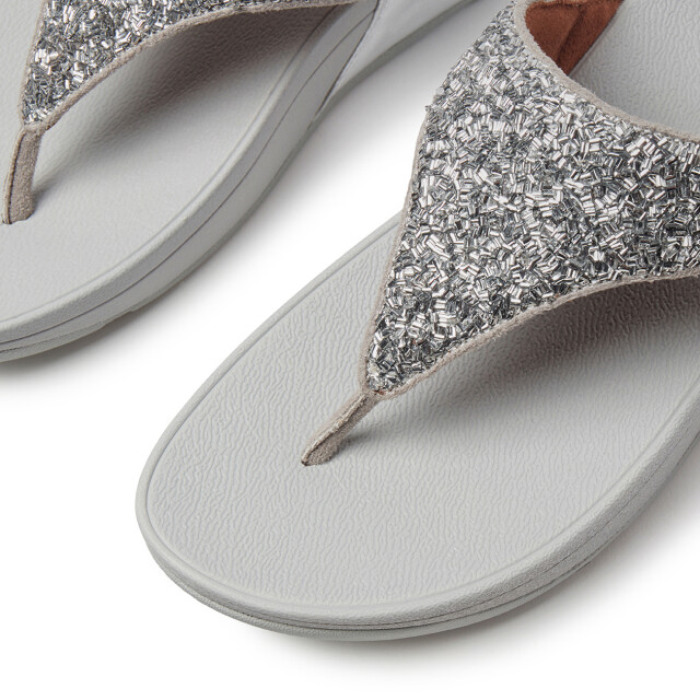 FitFlop Lulu shimmerfoil toe-thongs CJ2 large