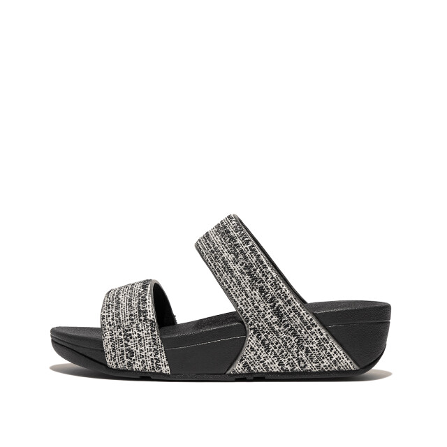 FitFlop Lulu shimmerweave slides GO2 large