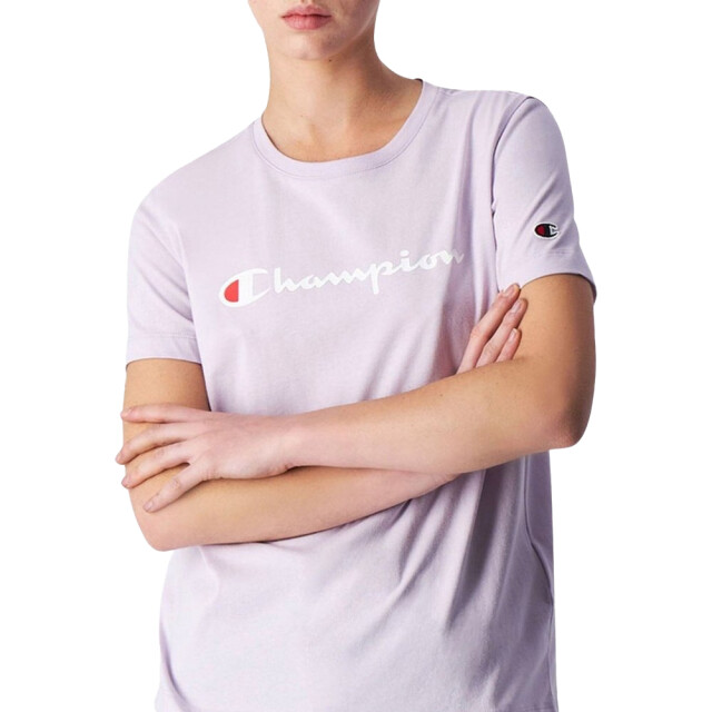 Champion Dames katoenen t-shirt met korte mouwen UTMR1165_violet large