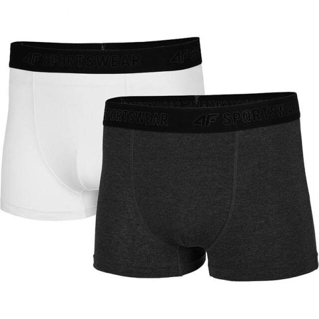 4F Heren nosh4-bim001 boxershorts (set van 2) UTMR499_whitegraphite large