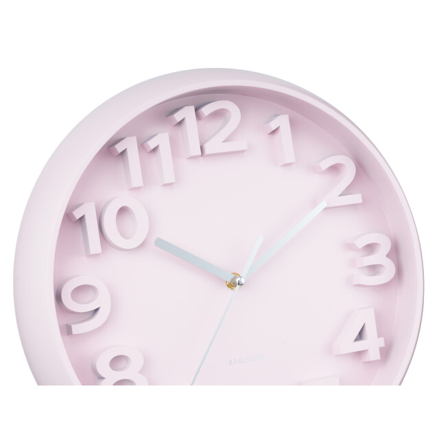 Karlsson wandklok elevated classic numbers zacht- Ø33,5cm 3062111 large