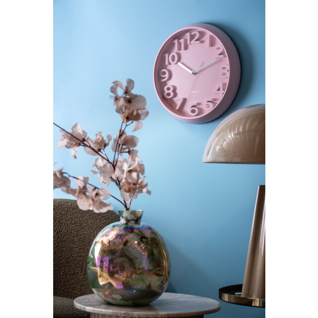 Karlsson wandklok elevated classic numbers zacht- Ø33,5cm 3062111 large