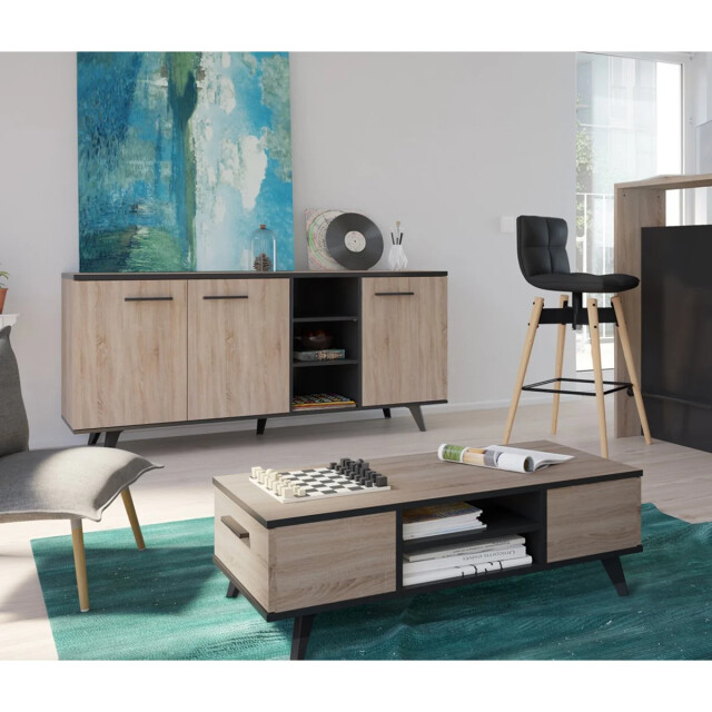 CaliCosy Buffet 3 deuren en 3 nissen l160,7 cm wayne 2931879 large