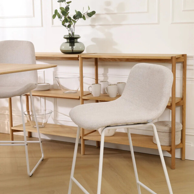 Nolon Nino-mats barkruk wit onderstel 75 cm 2418474 large