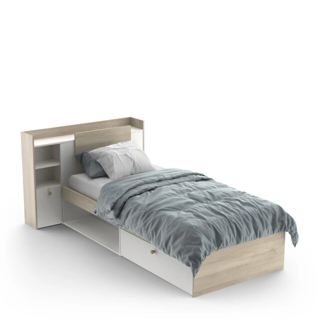 CaliCosy Bed van 90x190/200 cm met 1 lade en 1 vak l124,5 cm 2937230 large