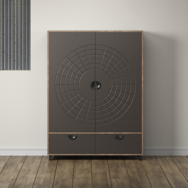 CaliCosy Hoog dressoir met 2 deuren en 1 lade h163 cm fusion 3042322 large