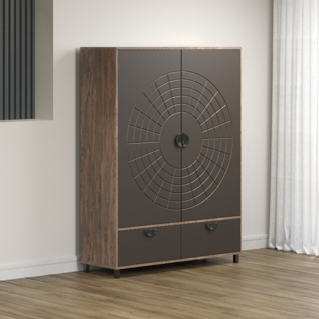 CaliCosy Hoog dressoir met 2 deuren en 1 lade h163 cm fusion 3042322 large