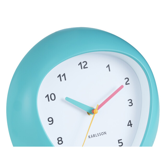 Karlsson wandklok funky vibes turquoise blue- Ø25,5cm 3062124 large