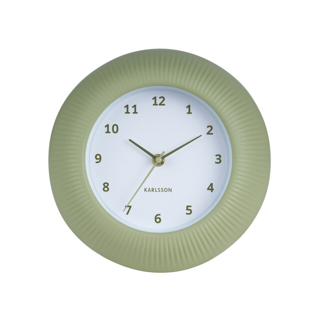 Karlsson wandklok tender rib tea green- Ø25cm 3062096 large