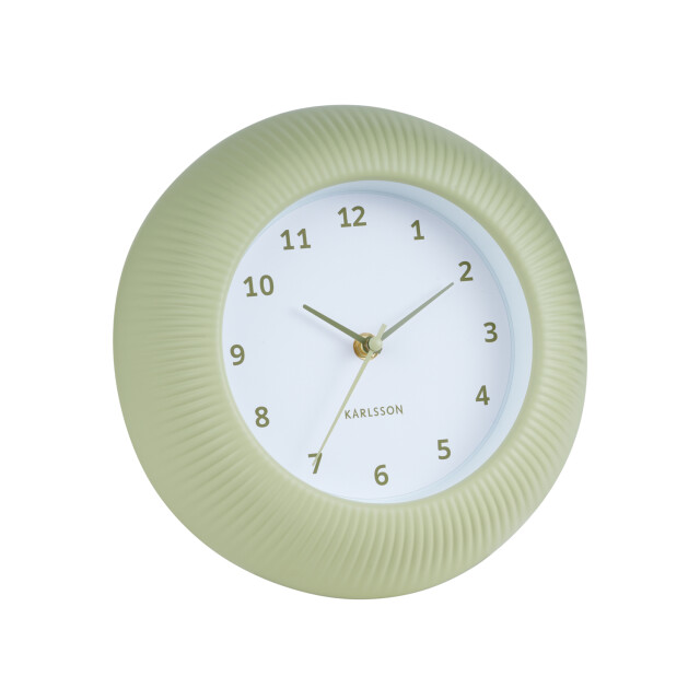 Karlsson wandklok tender rib tea green- Ø25cm 3062096 large