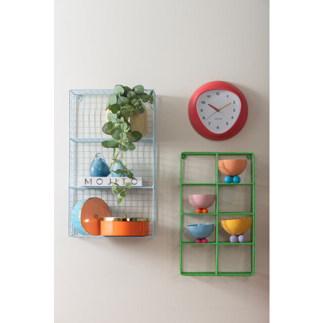 Karlsson wandklok funky vibes scarlet red- Ø25,5cm 3062125 large