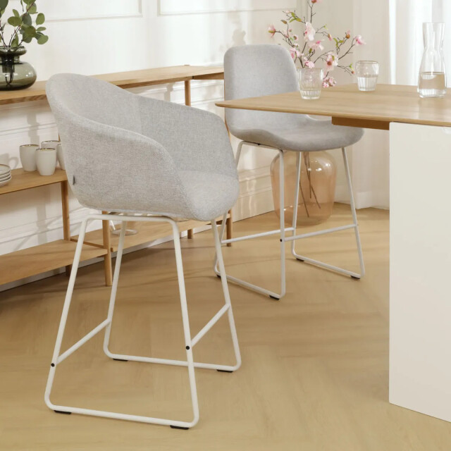 Nolon Nino-otis barkruk licht wit onderstel 75 cm 2393203 large