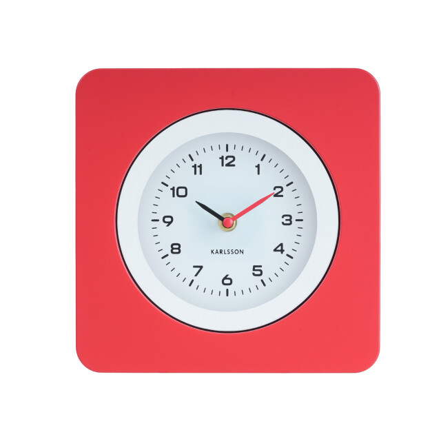 Karlsson wandklok new vintage bright red- Ø22cm 3062130 large