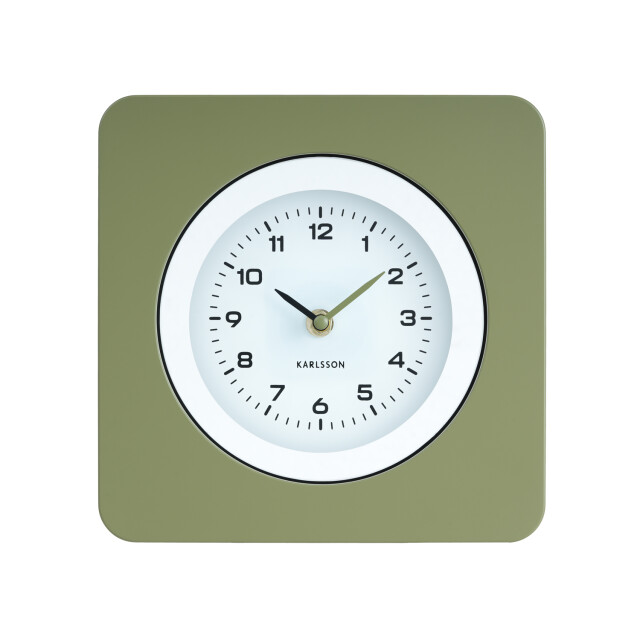 Karlsson wandklok new vintage army green- Ø22cm 3062128 large