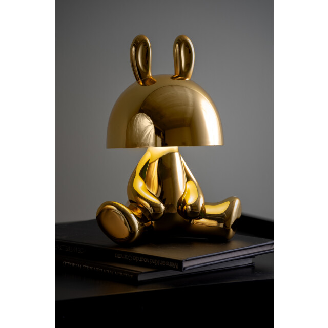Leitmotiv tafellamp bunny led w. bluetooth speaker verguld 3062149 large