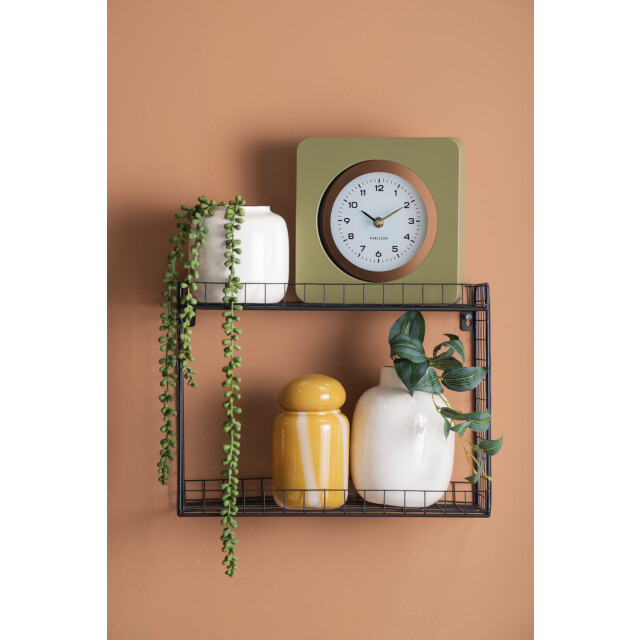 Karlsson wandklok new vintage army green- Ø22cm 3062128 large