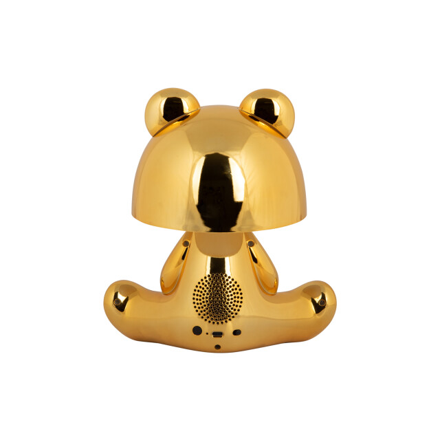 Leitmotiv tafellamp bear led w. bluetooth speaker verguld 3062150 large