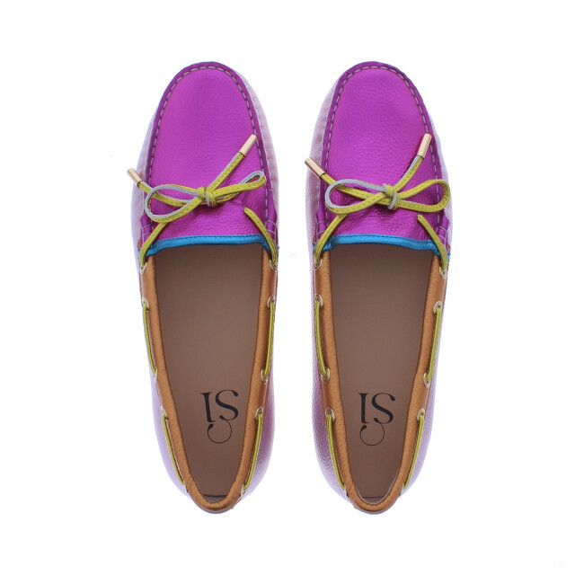 Si Wari moc strik metallic | dames | maat: | leer 110007 large