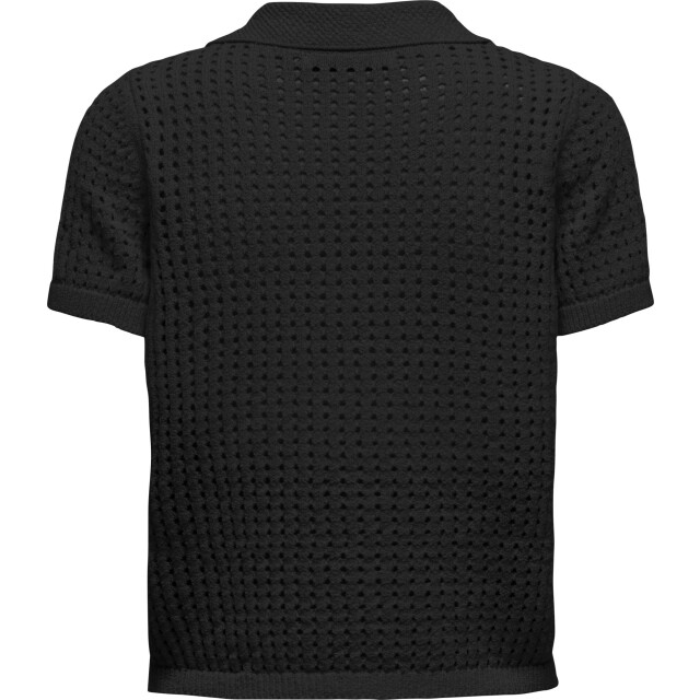 Only Onlannasofia life ss long polo knt black 15354851-177911 large