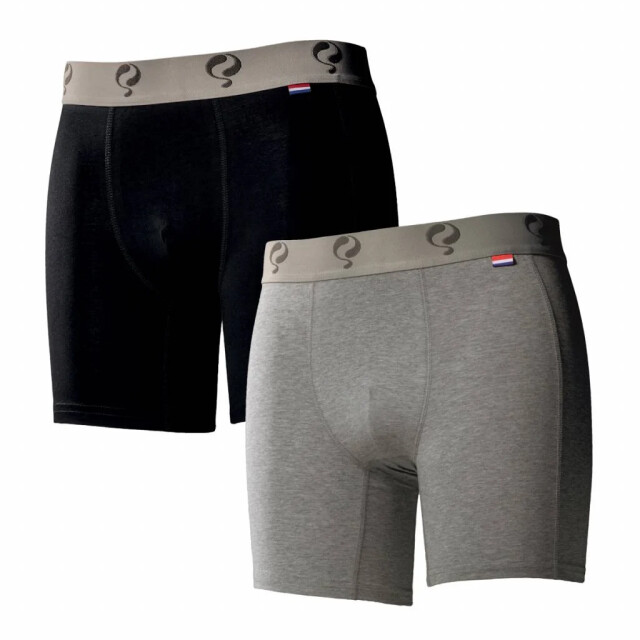 Q1905 Boxer 2-pack black / grey QMU-8000BG-S large
