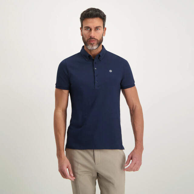 Blue Industry Button-down polo | KBIS23-M25 large