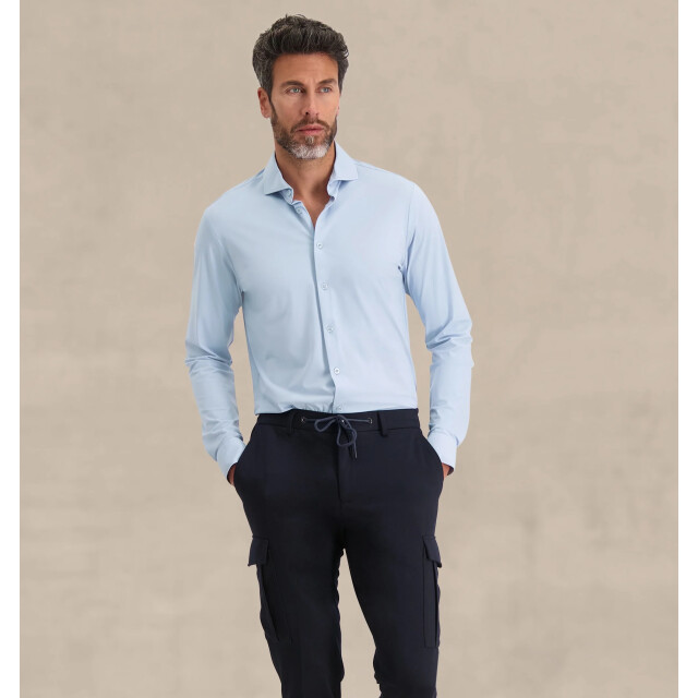 Blue Industry Lounge jersey overhemd | 2191.22-BLUE large