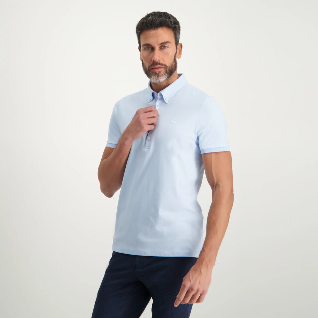Blue Industry Button-down polo | KBIS23-M25 large