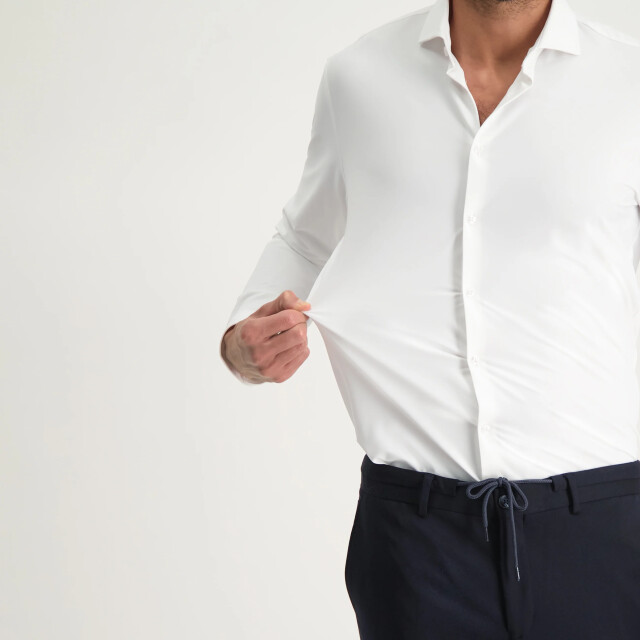 Blue Industry Lounge jersey overhemd | 2191.22-WHITE large