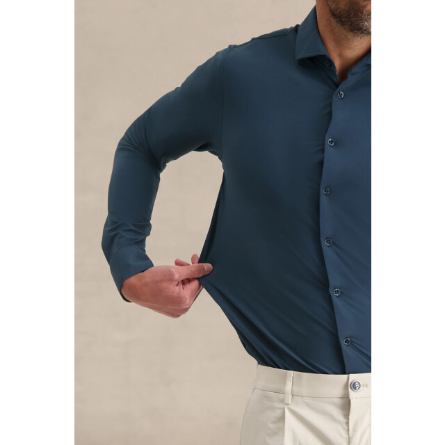 Blue Industry Lounge jersey overhemd | 2191.22-DENIM large