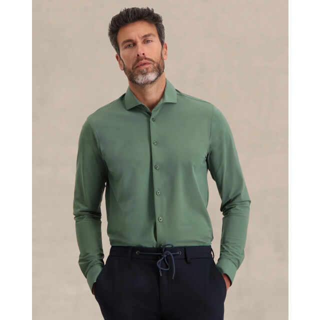 Blue Industry Lounge jersey overhemd | 2191.22-OLIVE large