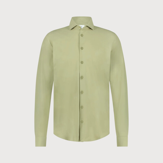 Blue Industry Lounge jersey overhemd | 2191.22-KHAKI large