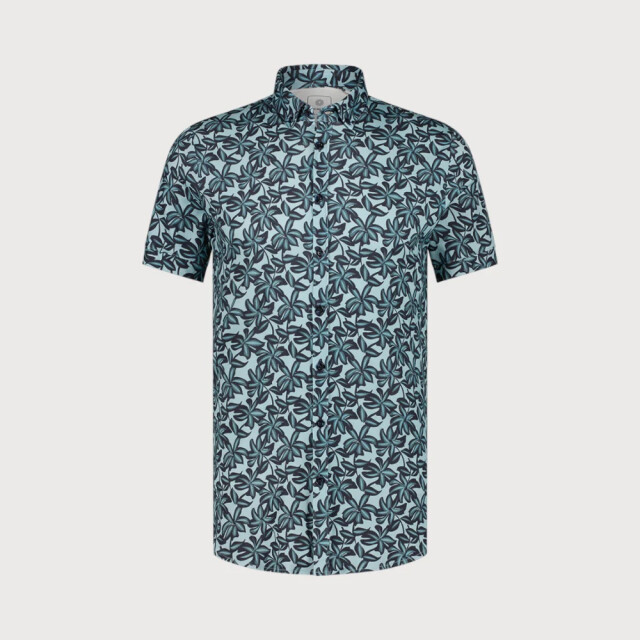 Blue Industry All-over print korte mouw overhemd | 4132.41-OCEAN large