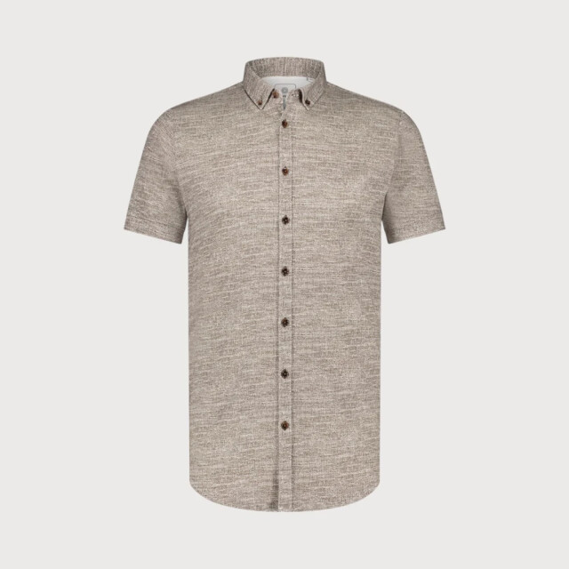Blue Industry Button-down overhemd korte mouw | 4130.41-BROWN large