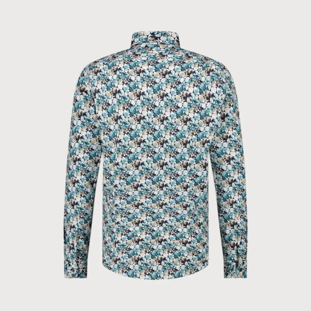 Blue Industry Stretch cotton overhemd | 4114.41-OCEAN large