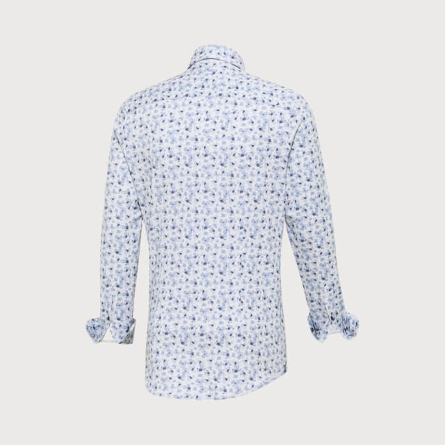 Blue Industry Overhemd jersey, bloemen motief | 2726.22-NAVY large