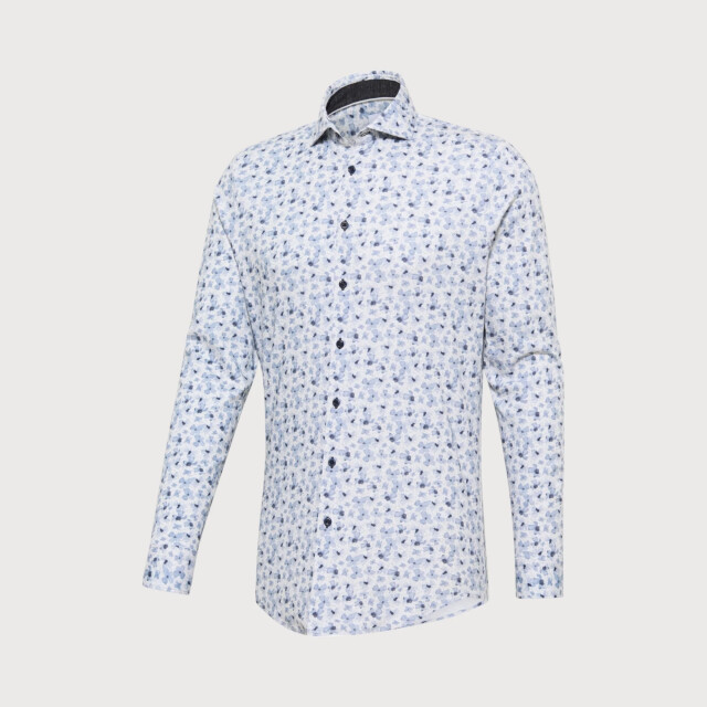 Blue Industry Overhemd jersey, bloemen motief | 2726.22-NAVY large