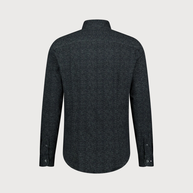 Blue Industry Melange effect overhemd | 4217.42-BLACK large
