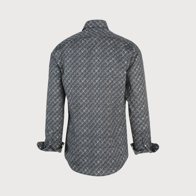 Blue Industry Army grafische print overhemd | 2155.22-NAVY large