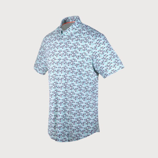 Blue Industry Shirt korte mouw | 2215.21-MINT large