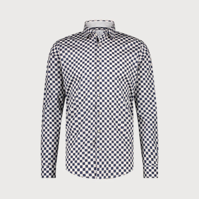 Blue Industry Cotton stretch overhemd | 4119.41-KOBALT large