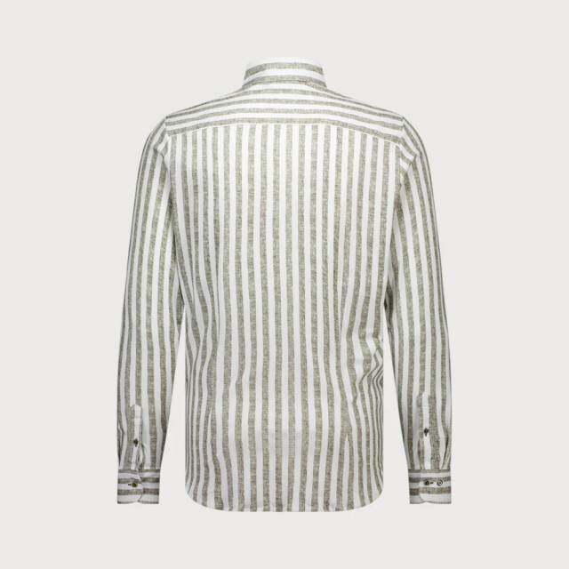 Blue Industry Streepmotief jersey overhemd | 4108.41-ARMY large