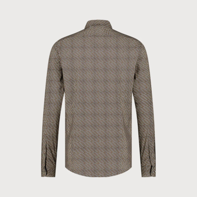 Blue Industry Stretch cotton grafisch shirt | 3115.32-NAVY large