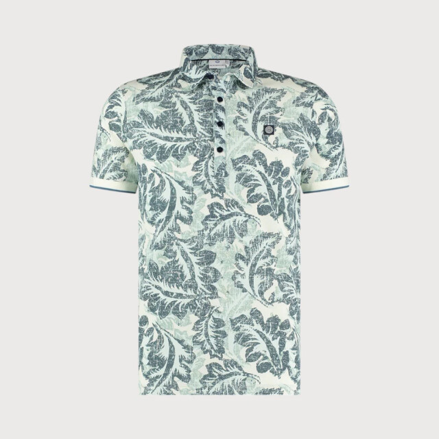 Blue Industry All-over print polo | KBIS24-M31 large
