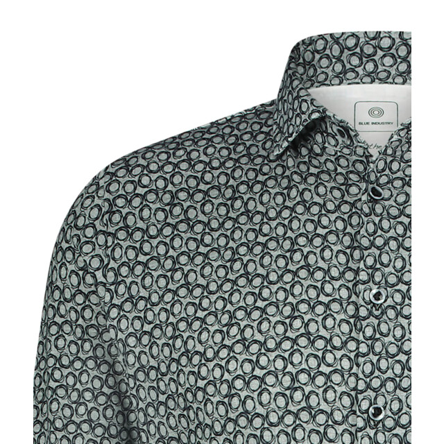 Blue Industry All-over print shirt | 4219.42-BLACK large