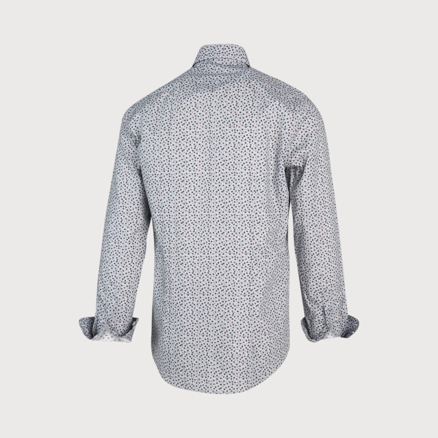Blue Industry Grijs navy bloemenprint overhemd | 2146.22-GREY large