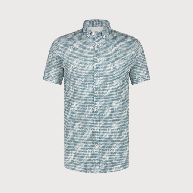 Blue Industry All-over print korte mouw overhemd | 4134.41-OCEAN large
