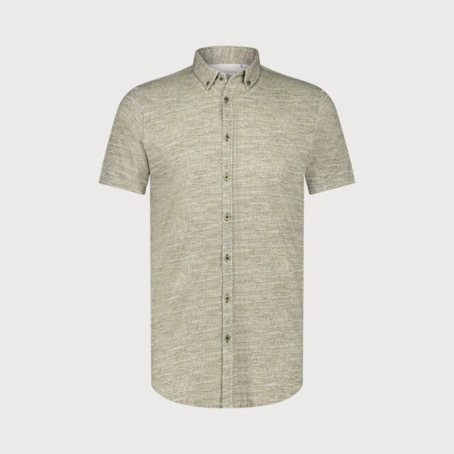 Blue Industry Button-down overhemd korte mouw | 4130.41-ARMY large